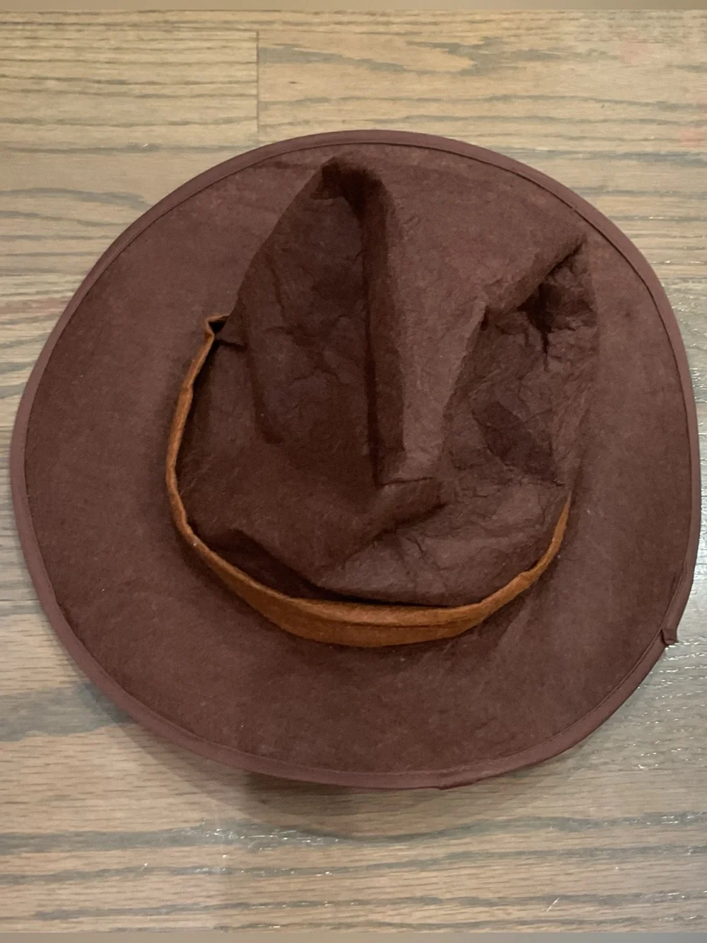 Boys Brown Cowboy Costume Set with Hat, Vest & Pants Size Small